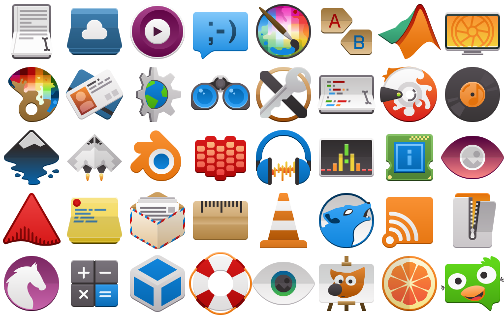 1024x640 Aether Icon Theme Ken Vermette