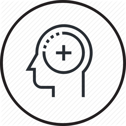 512x512 Brain, Experience, Head, Human, Line, Positive, Process Icon