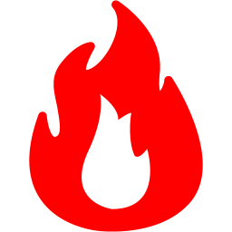 256x256 Red Fire Icon
