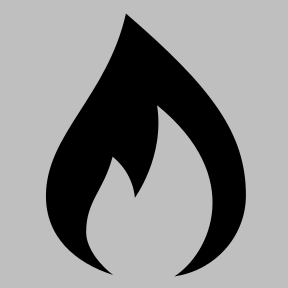 288x288 Fire Icon Gray