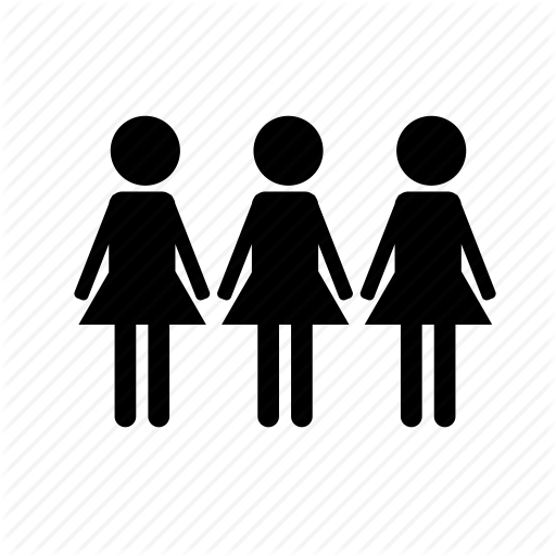 512x512 Click, Group, Mean Girls, People, Women Icon