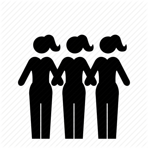 512x512 Community, Friends, Girls, Group, Organization, Together, Woman Icon