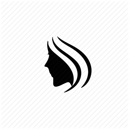 512x512 Face, Girl, Hair Icon