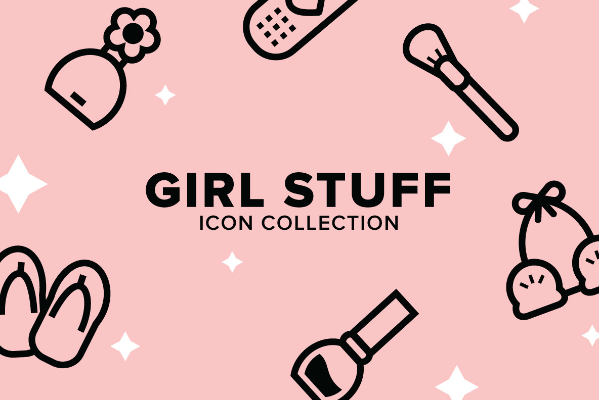 1184x792 Girl Stuff Icon Collection