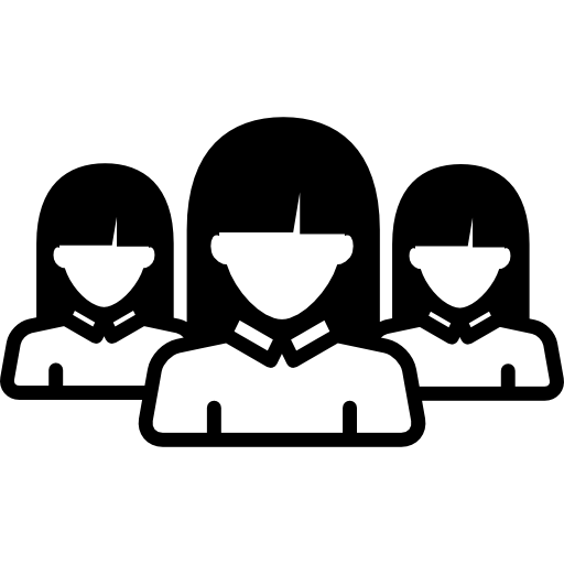 512x512 Girls Group Close Up Icons Free Download