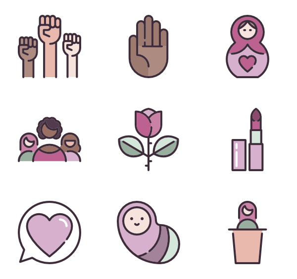 600x564 Girls Icon Packs