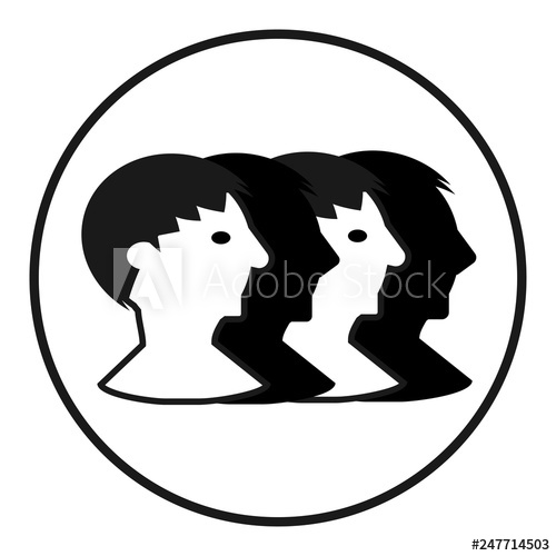 500x500 Black User Group Icon Isolated On White Background Business