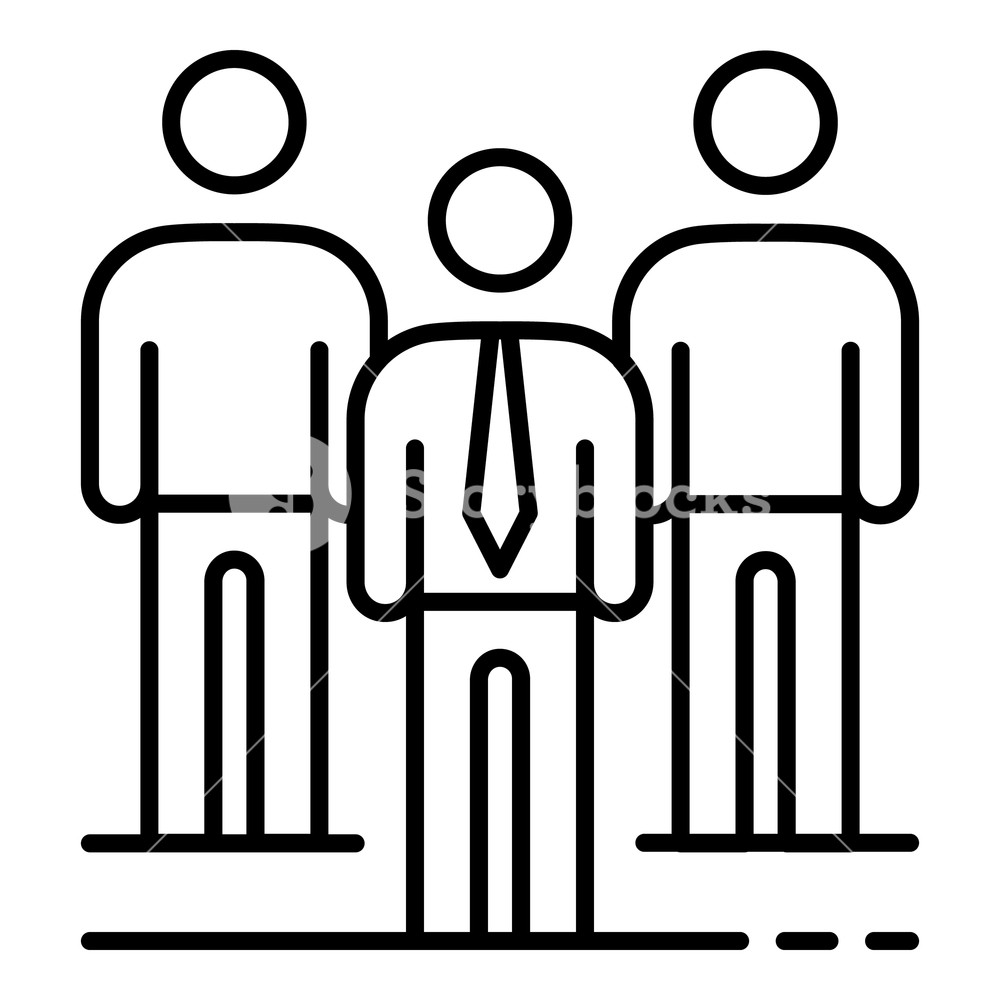 1000x1000 Business Group People Icon Outline Business Group People Vector