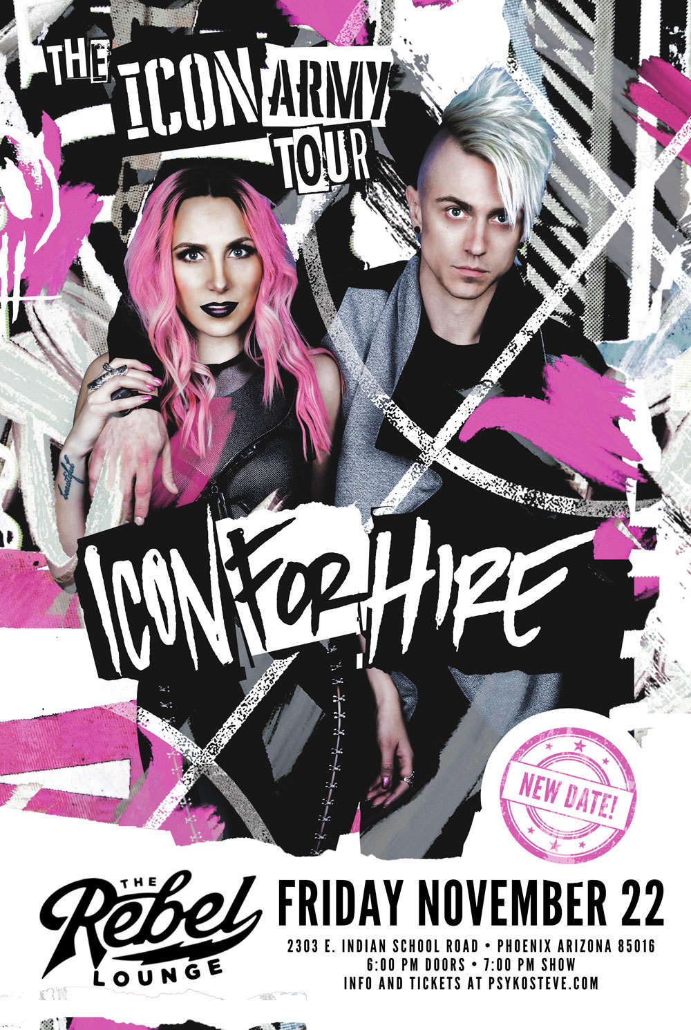 1000x1490 Icon For Hire Tickets The Rebel Lounge Phoenix, Az