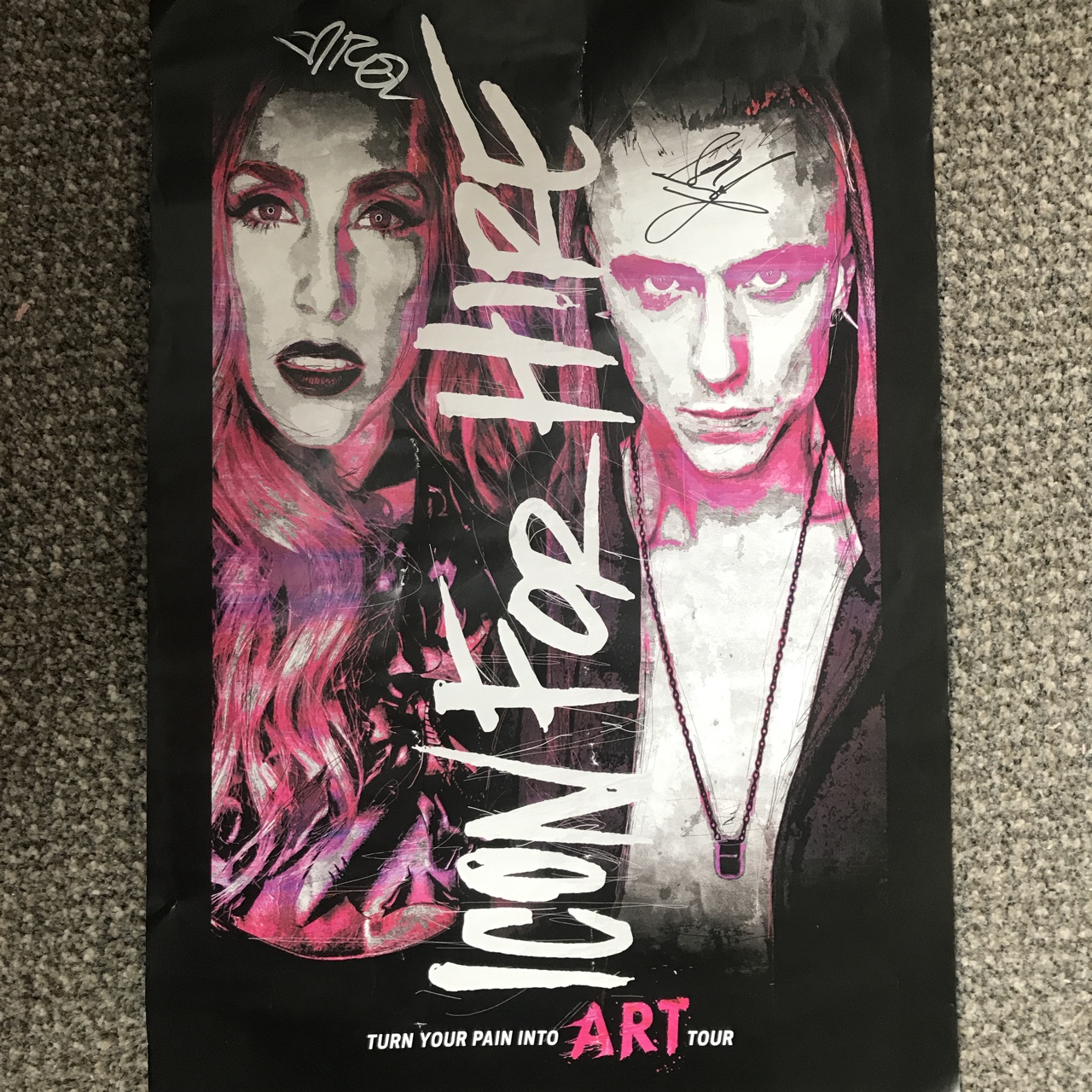 1280x1280 Icon For Hire Signed Poster From A Vip Mampg In April