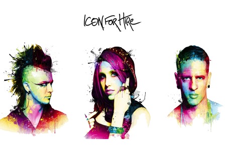 448x299 Paint Splatter Painting Art Icon For Hire Woman Man Colorful Hair