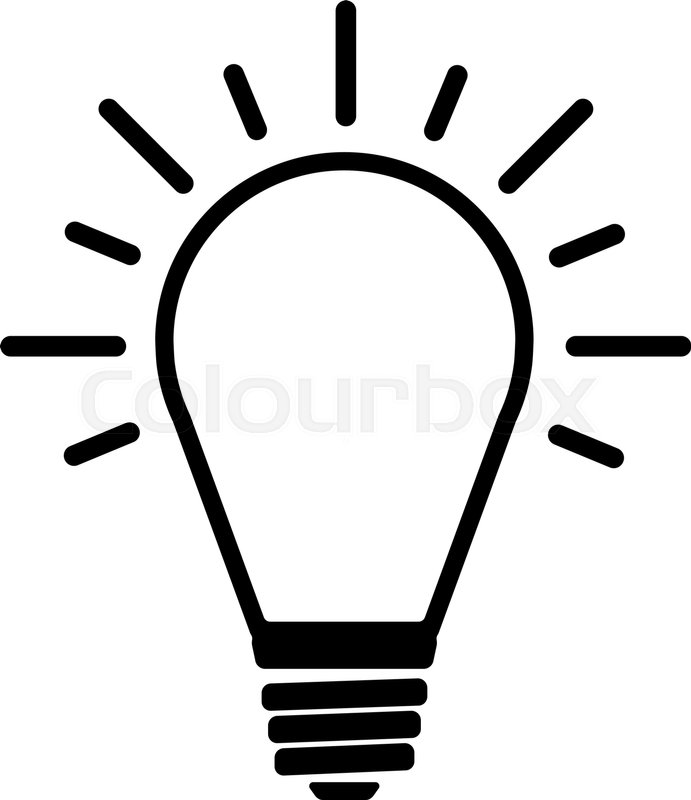 The Light Lamp Icon Idea Symbol Flat Stock Vector Colourbox 691x800 The Light Lamp Icon Idea Symbol Flat Stock Vector Colourbox