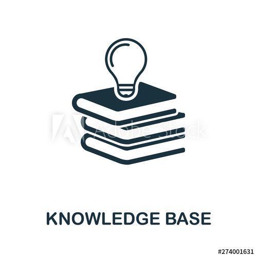 500x500 Knowledge Base Vector Icon Symbol Creative Sign From Icons