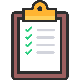 256x256 Clipboard List Icon Outline Filled