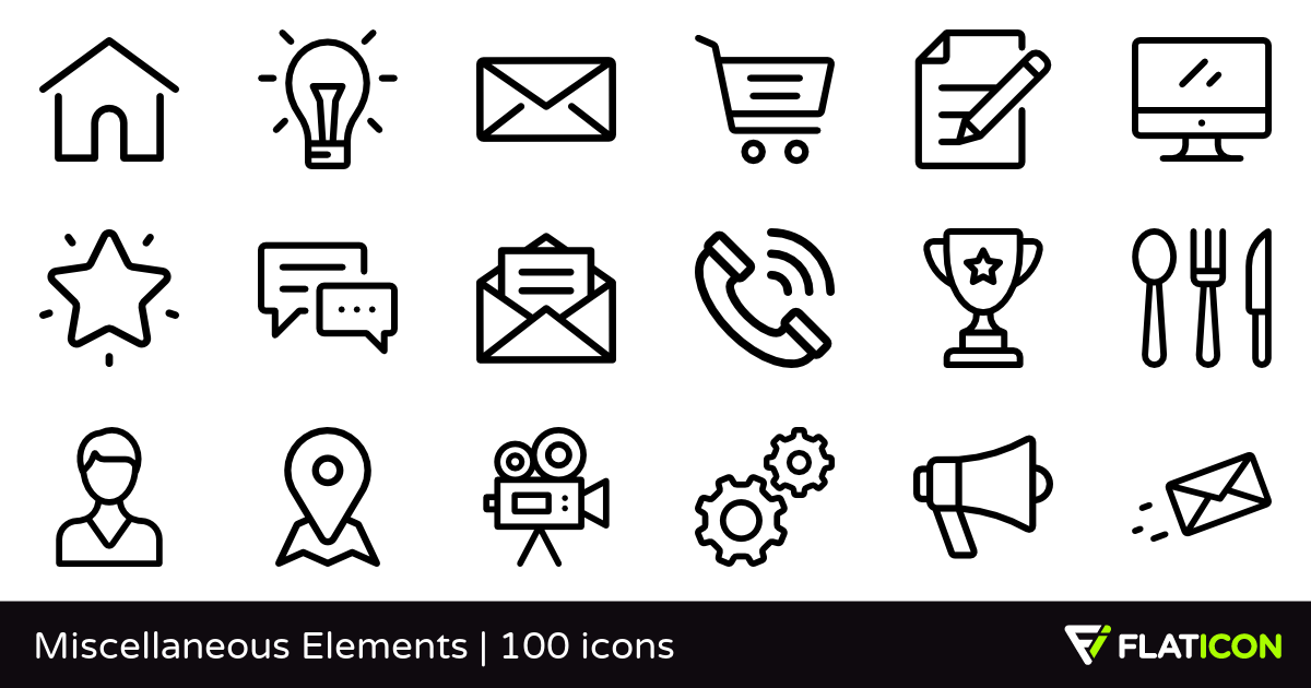 Miscellaneous Elements Free Icons 1200x630 Miscellaneous Elements Free Icons