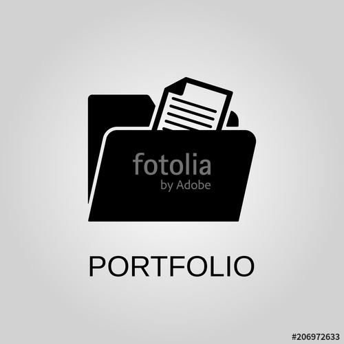 Portfolio Icon Portfolio Symbol Flat Design Stock 500x500 Portfolio Icon Portfolio Symbol Flat Design Stock