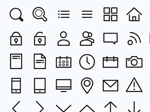 500x375 Sets Of Ui Design Icons