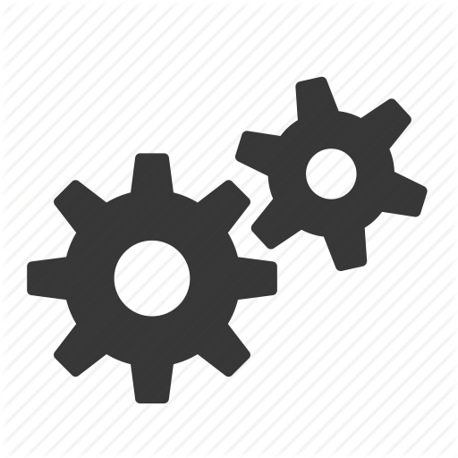 512x512 Gears, Interface, Raw, Settings, Simple, Web Icon