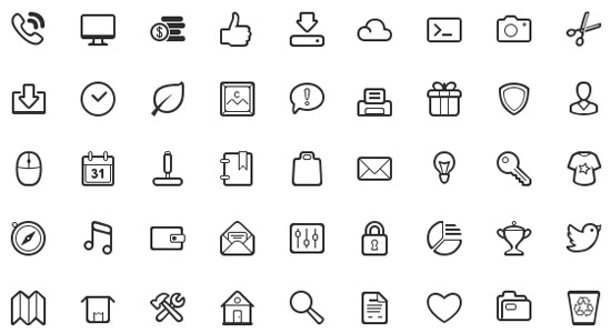 550x300 Simple And Neat Vector Icons