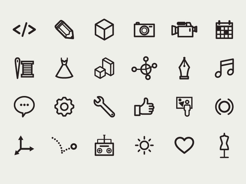 800x600 Design Skills Icons