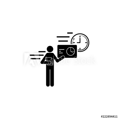 500x500 Business Talking Worker Speed Icon Element Of Speed Icon