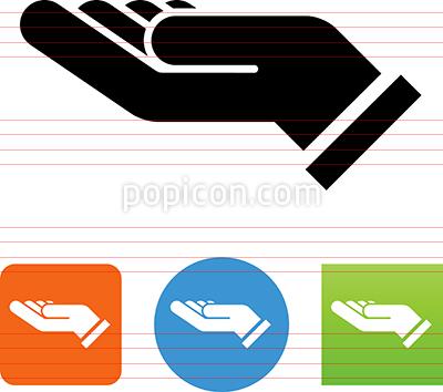 400x354 Hand Support Gesture Icon