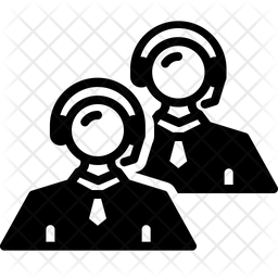 256x256 Support Team Icon Of Glyph Style