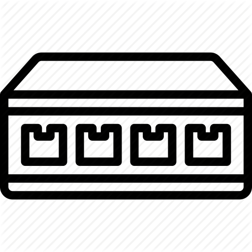 512x512 Network, Office, Outline, Router, Switch Icon