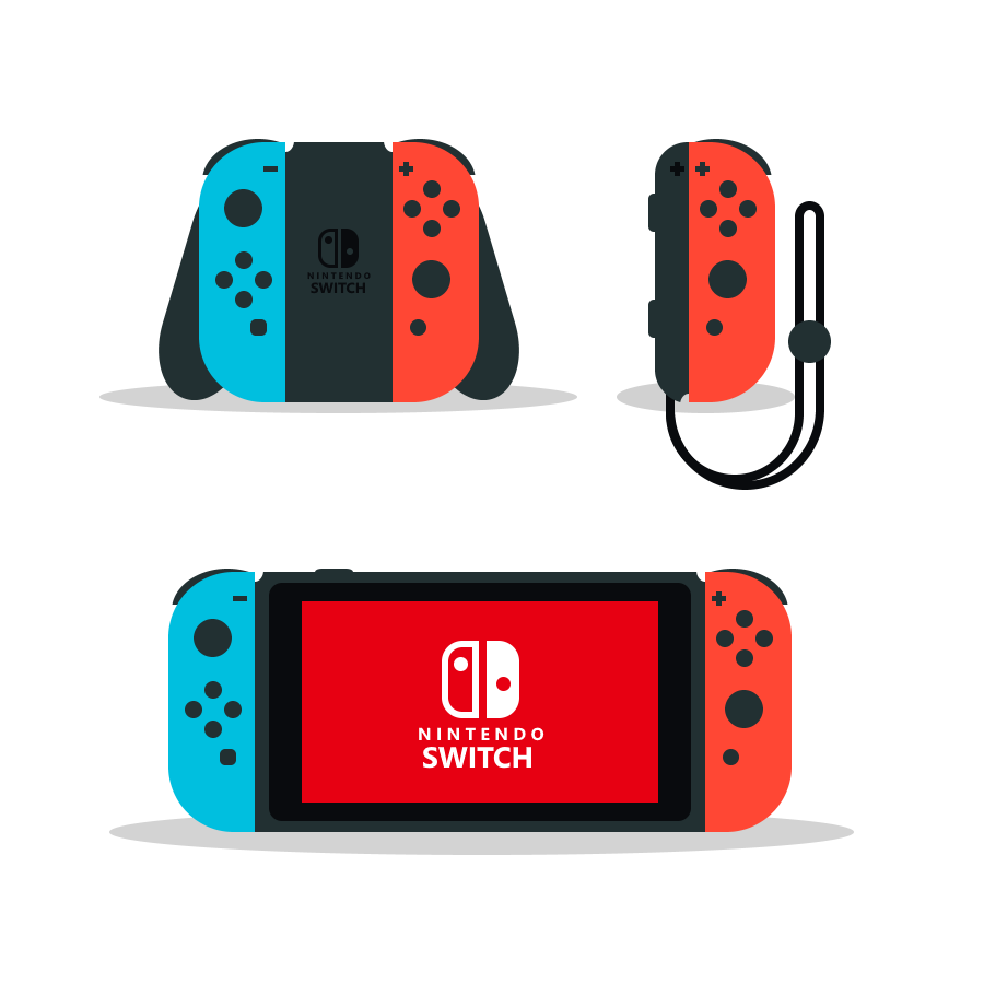 900x900 Simplistic Nintendo Switch Themed Icons