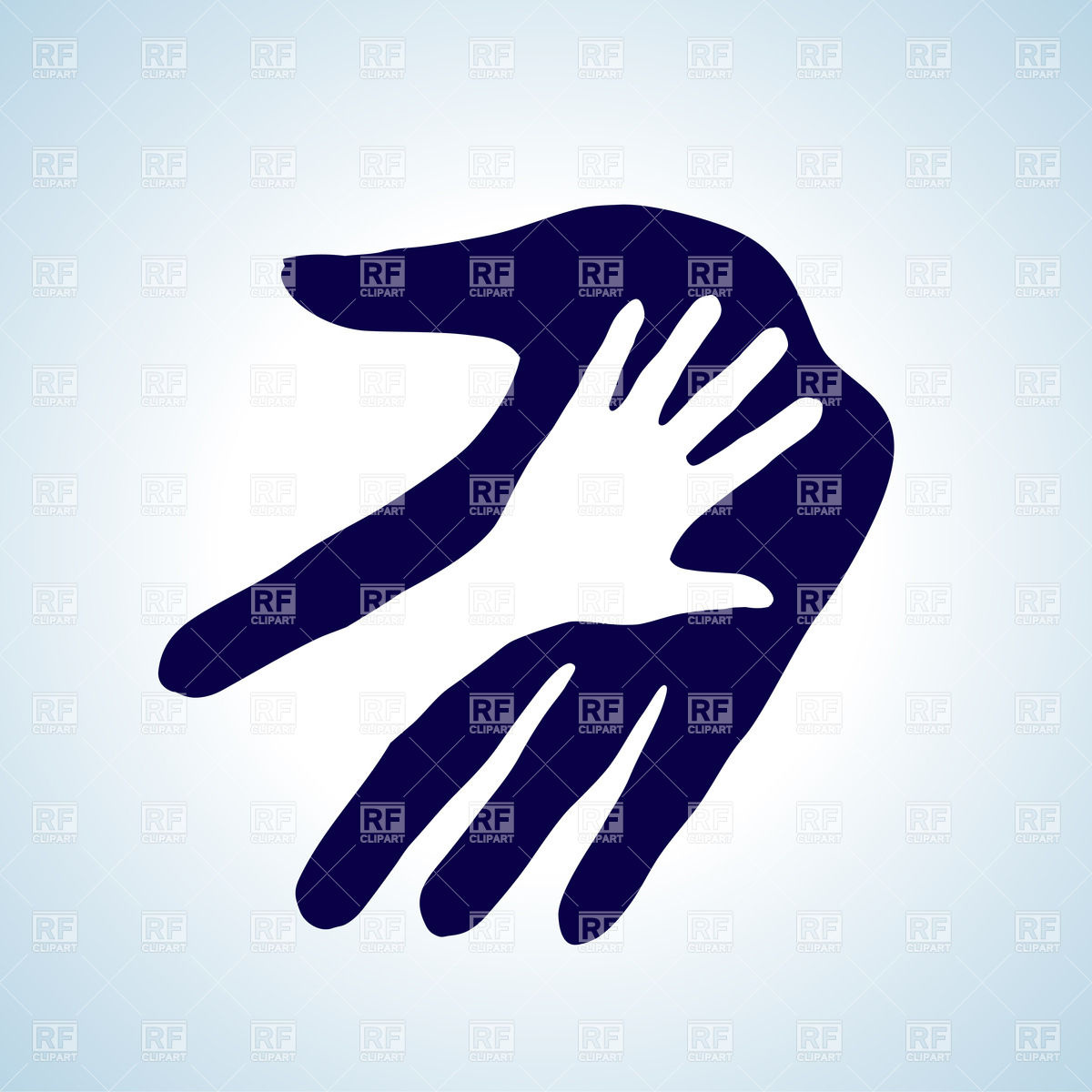 1200x1200 Hand In Hand Icon Concept Of Trust Vector Image Of People Dvarg