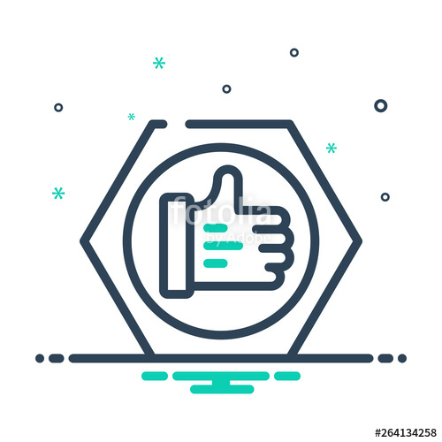 500x500 Mix Line Icon For Trust Believe Stock Image And Royalty Free