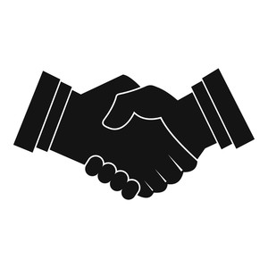 300x300 Business Handshake Icon Simple Illustration Of Business Handshake
