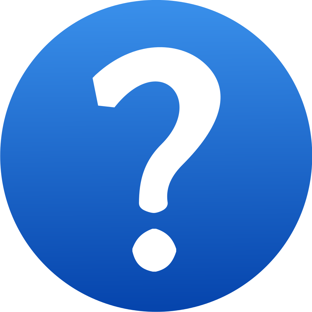 1024x1024 Blue Question Mark Icon