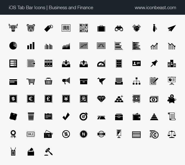 630x560 Business And Finance Ios Tab Bar Icons
