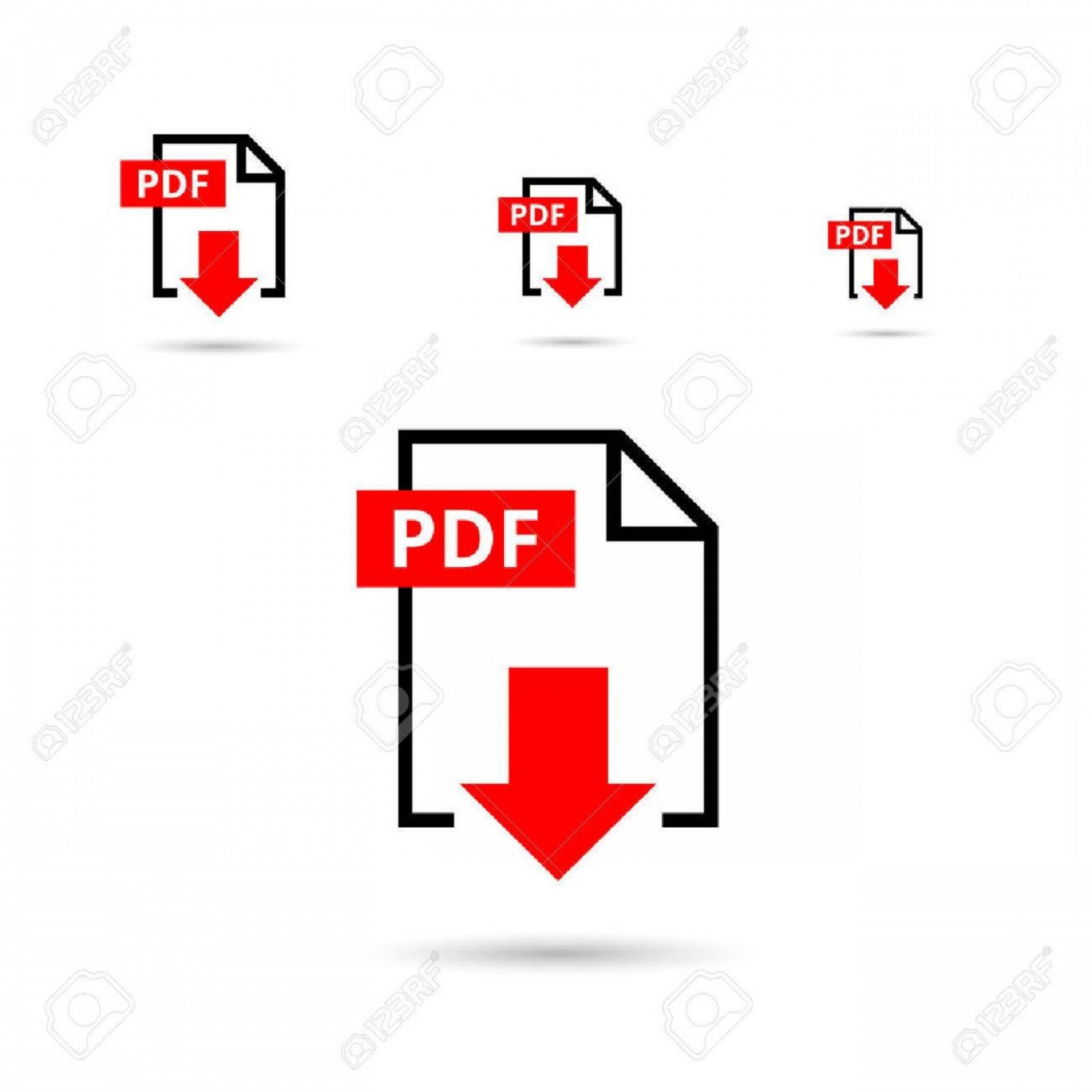 1872x1872 Photostock Vector Pdf Download Icon Document Text Symbol Web