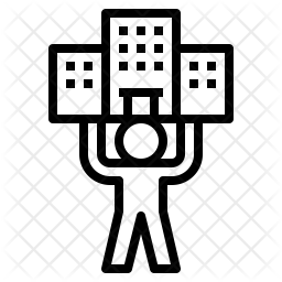 256x256 Company Founder Icon Of Line Style