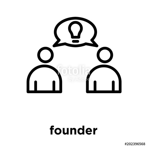 500x500 Founder Icon Isolated On White Background Stock Image And Royalty