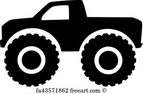 294x194 Free Monster Truck Four Wheeler Art Prints And Wall Artwork Freeart