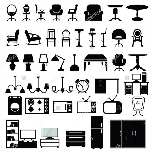 600x600 Furniture Icons