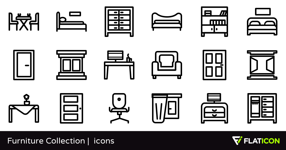 1200x630 Furniture Collection Free Icons