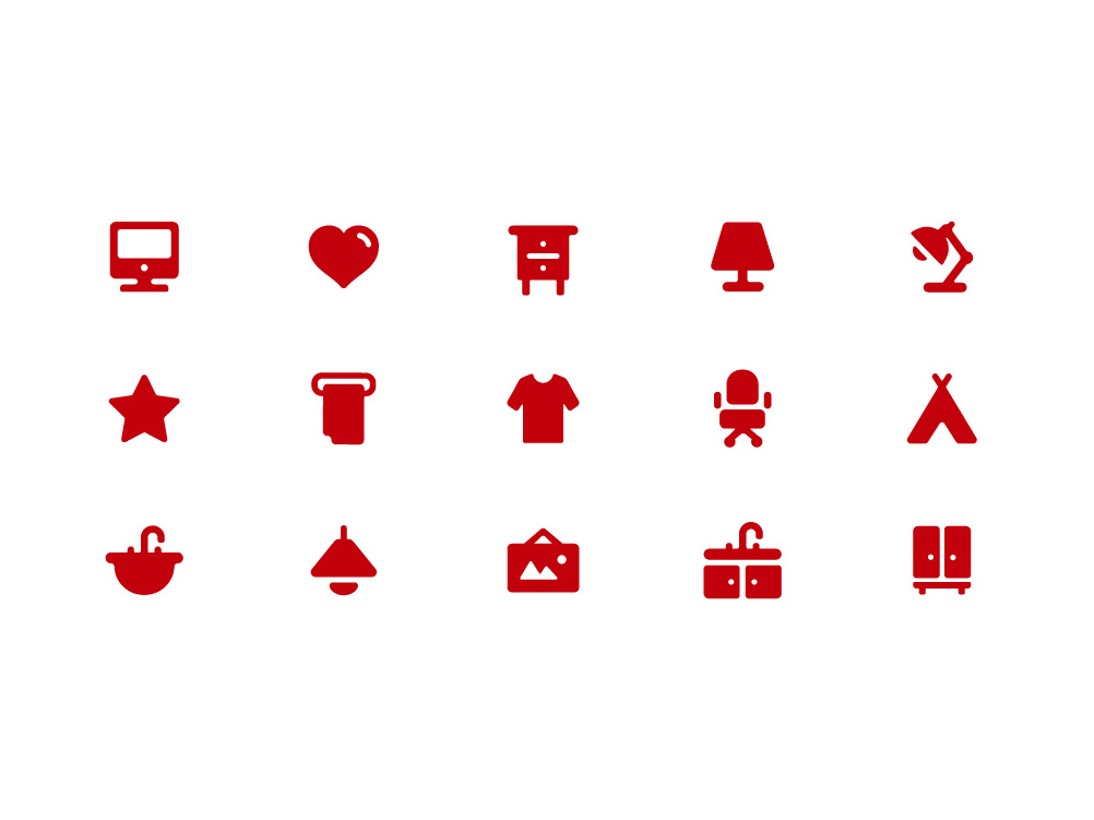 1002x751 Furniture Store Icon Collection