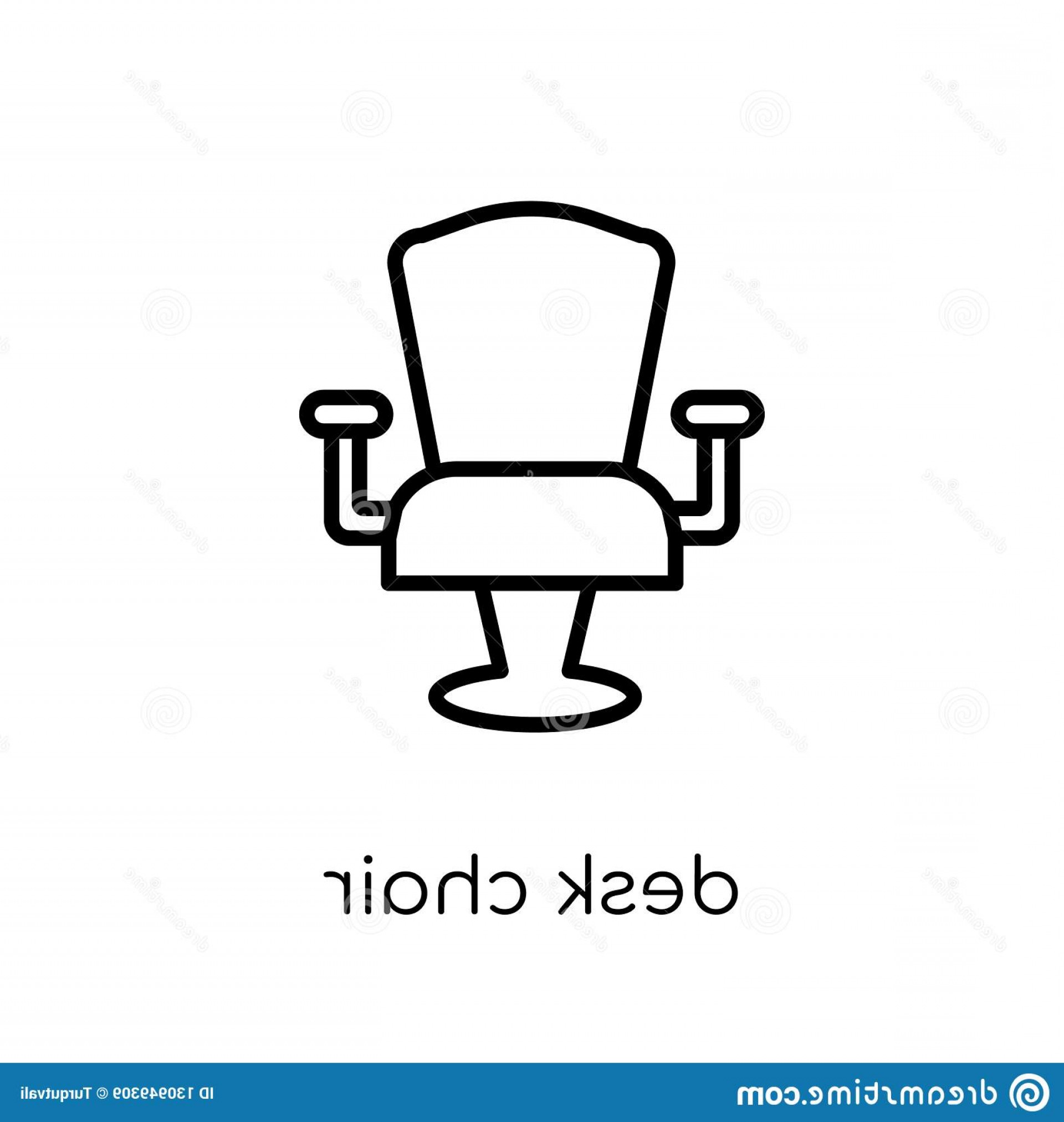 1920x2026 Desk Chair Icon Furniture Household Collection Trendy Modern Flat