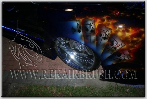 619x417 The Gambler Airbrushed Artwork
