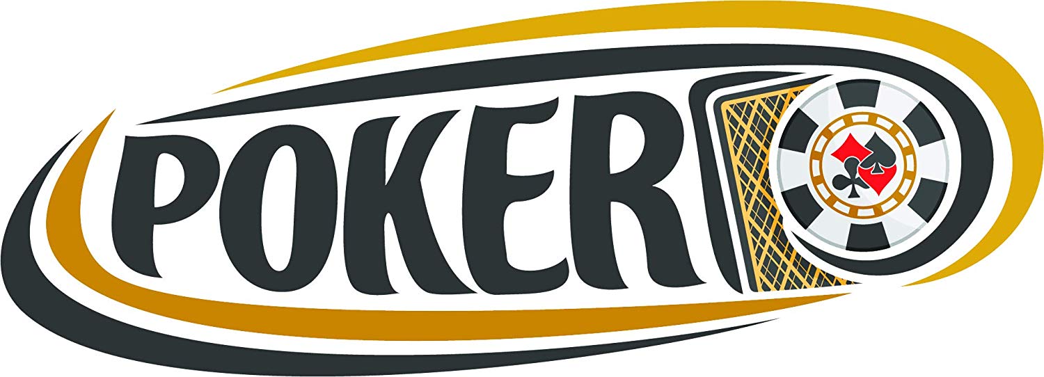 1500x542 Simple Poker Calligraphy With Gambling Chip Cartoon