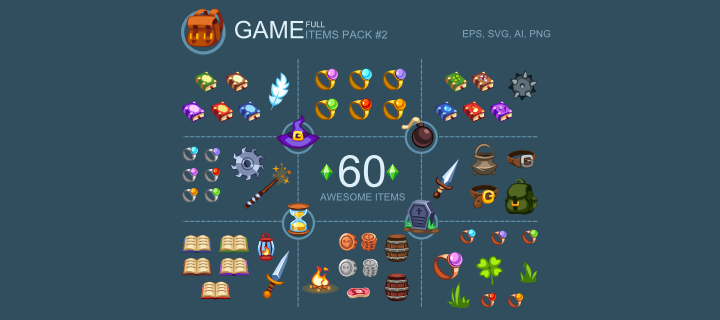 720x320 Game Items Pack