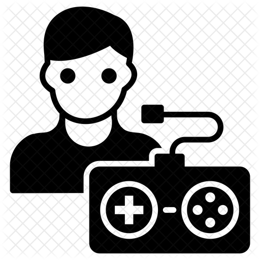 512x512 Gamer Icon Of Glyph Style