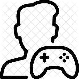 256x256 Gamer Icon Of Line Style