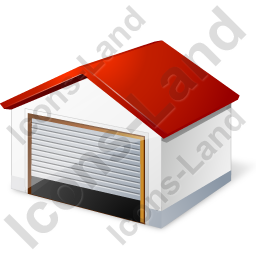256x256 Garage Icon, Pngico Icons