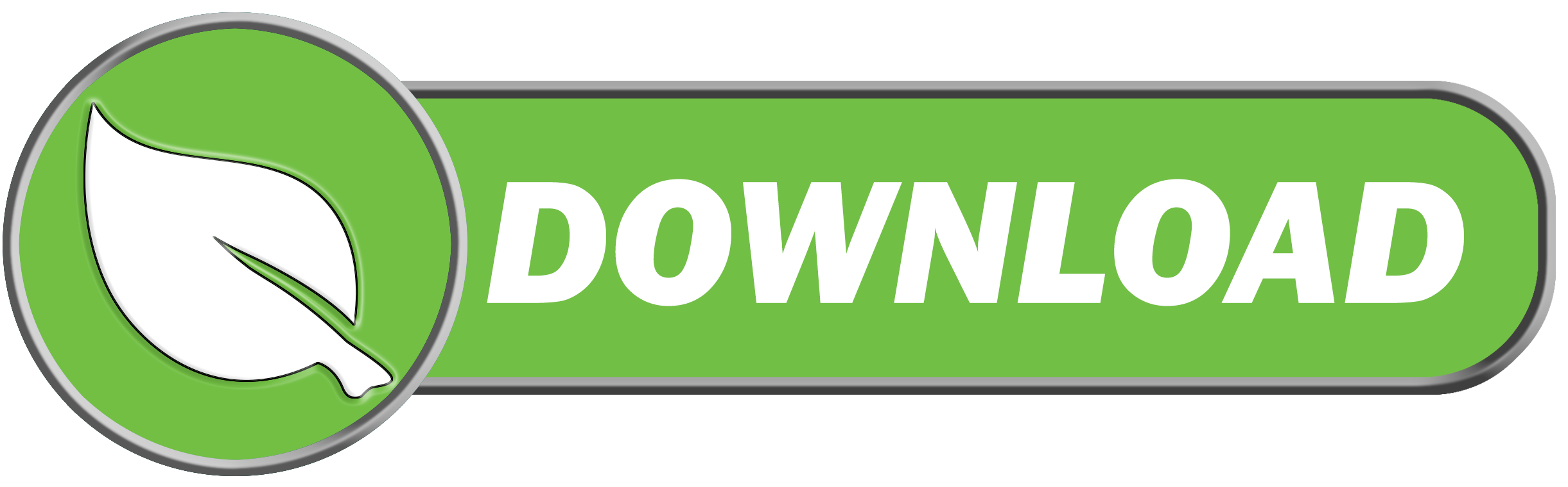 2442x760 Download Leaf Button Icon