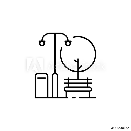 500x500 Gardens, Green, Park Icon Element Of Landscape For Mobile Concept